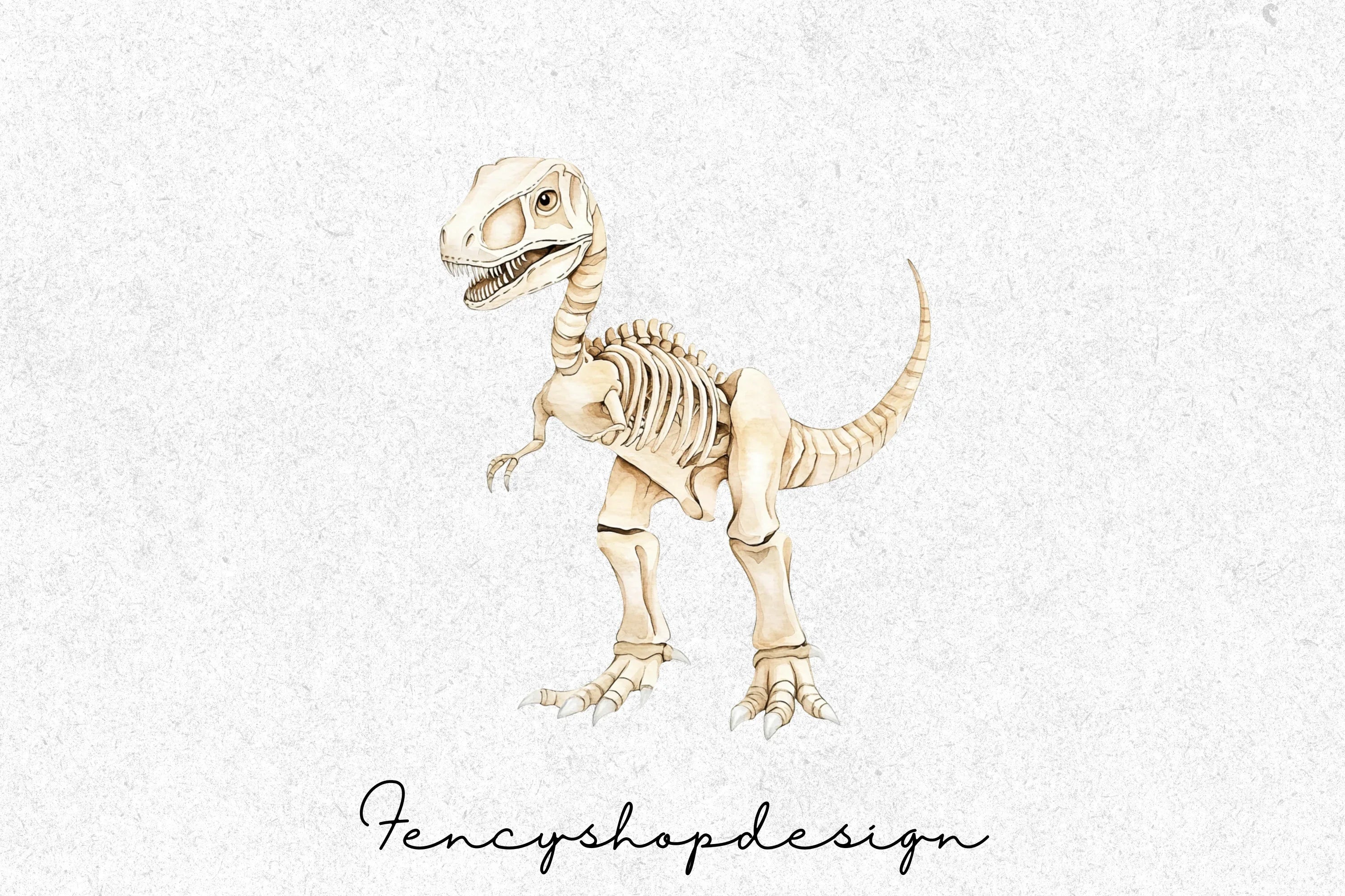 Human Dinosaur Skeleton Clipart Bundle