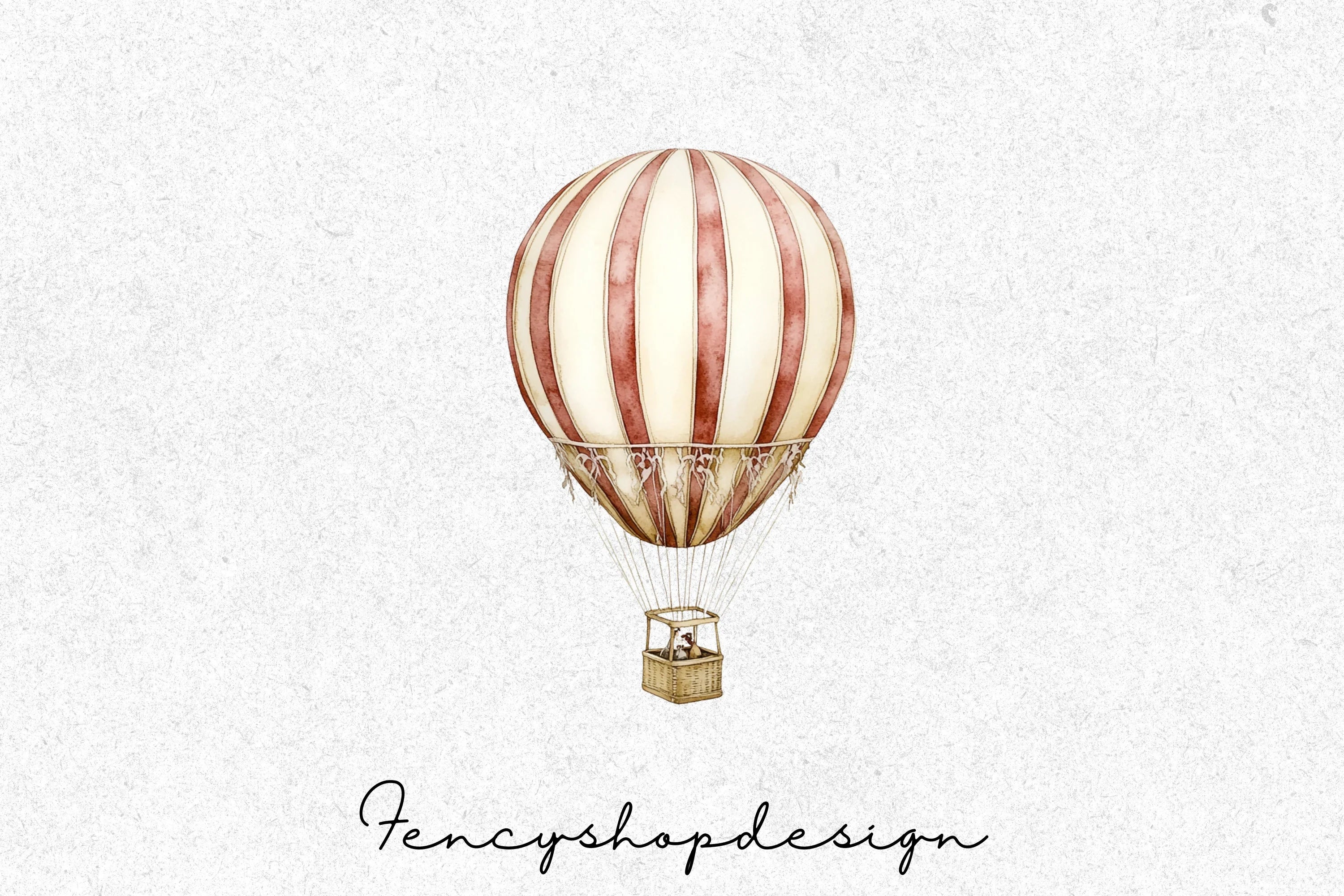 Hot Air Balloon Clipart Bundle