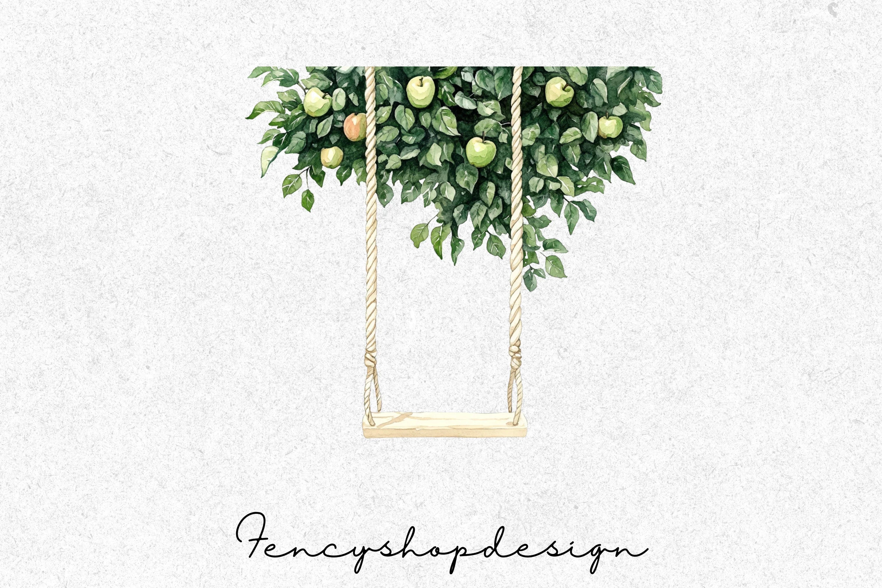 Tree Swings Clipart Bundle