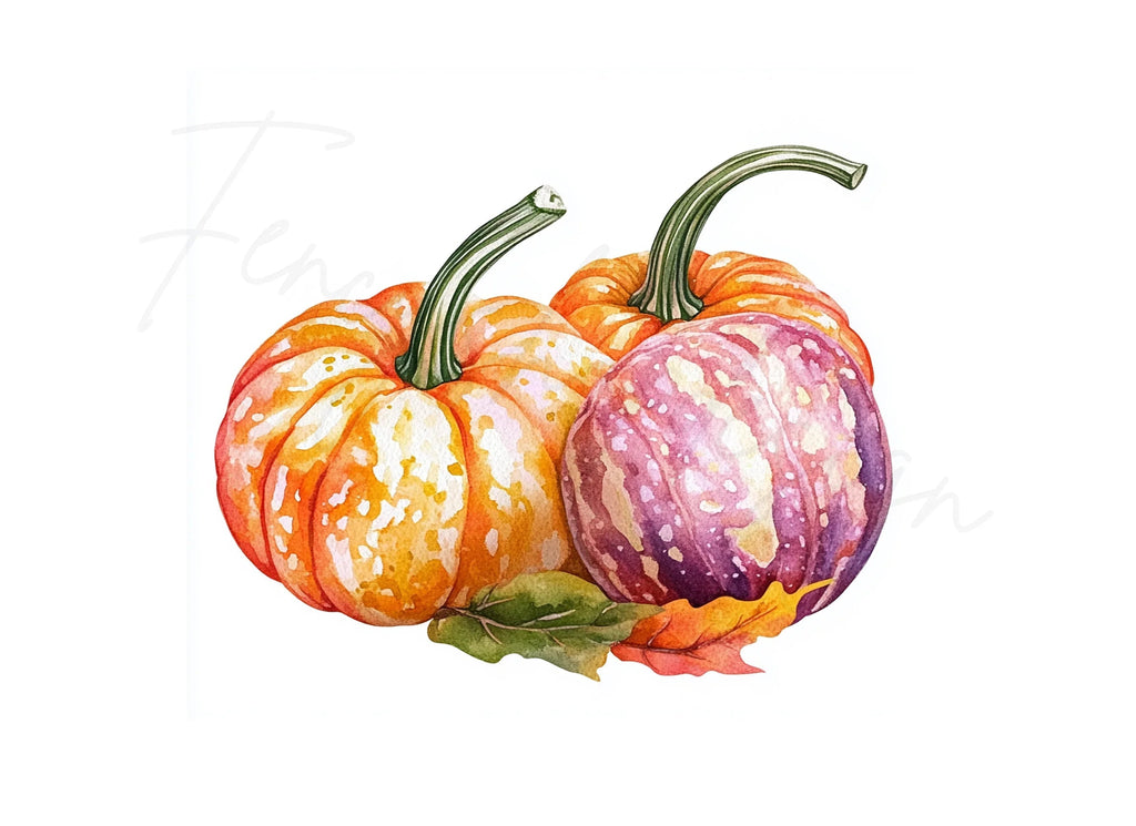 Autumn Pumpkin Clipart Bundle