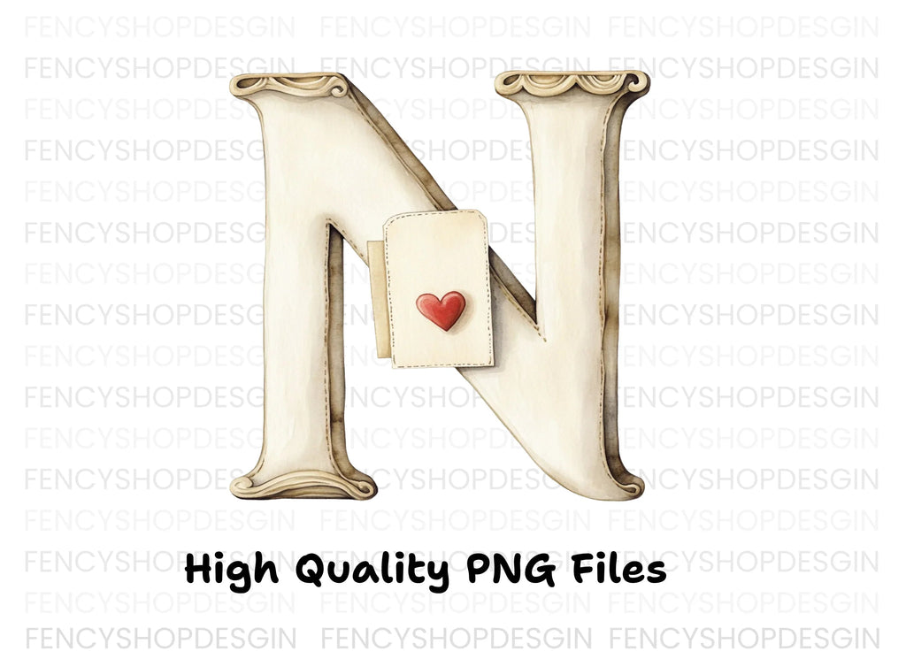 Elegant Love Letters Clipart Bundle
