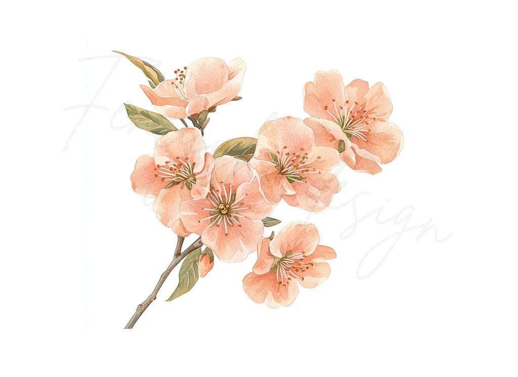 Cherry Blossom Clipart Bundle