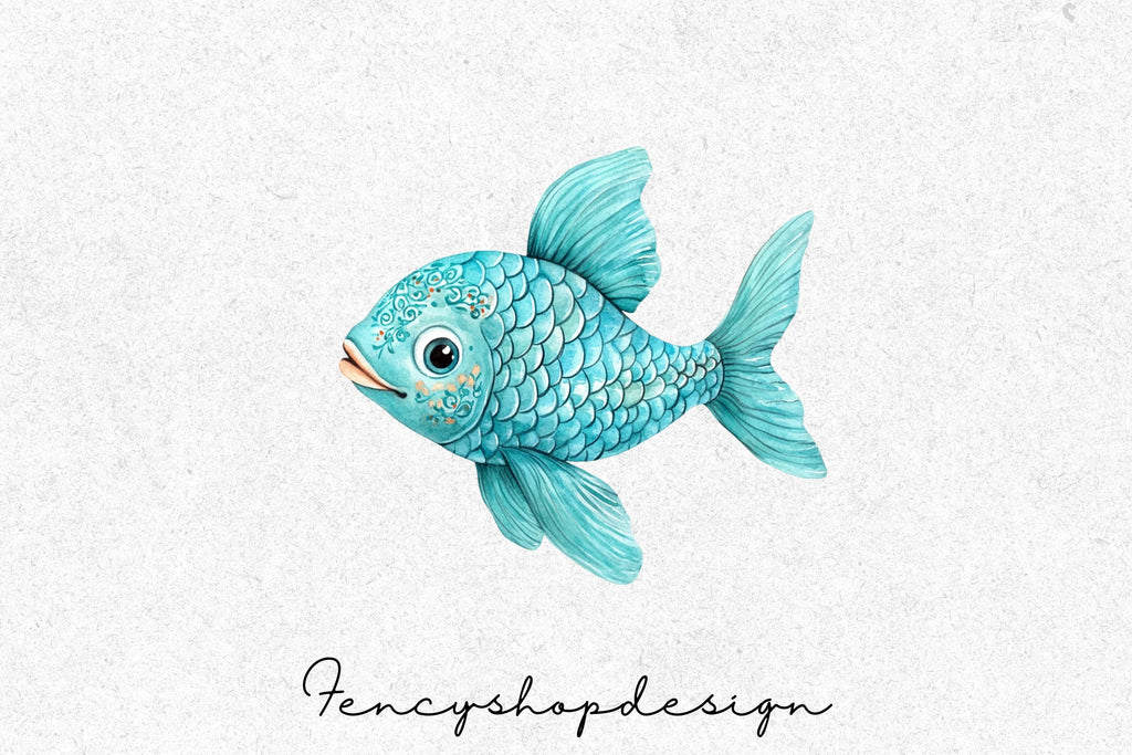 Whimsical Fish Clipart Bundle