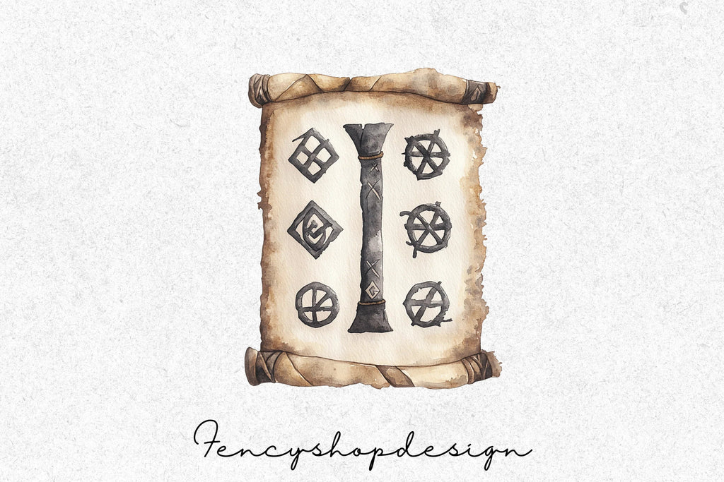 Ancient Mystical Symbols Clipart Bundle