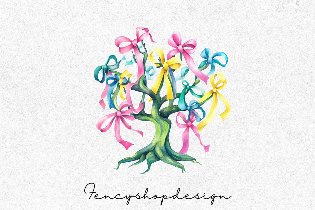 Whimsical Fantasy Tree Clipart Bundle