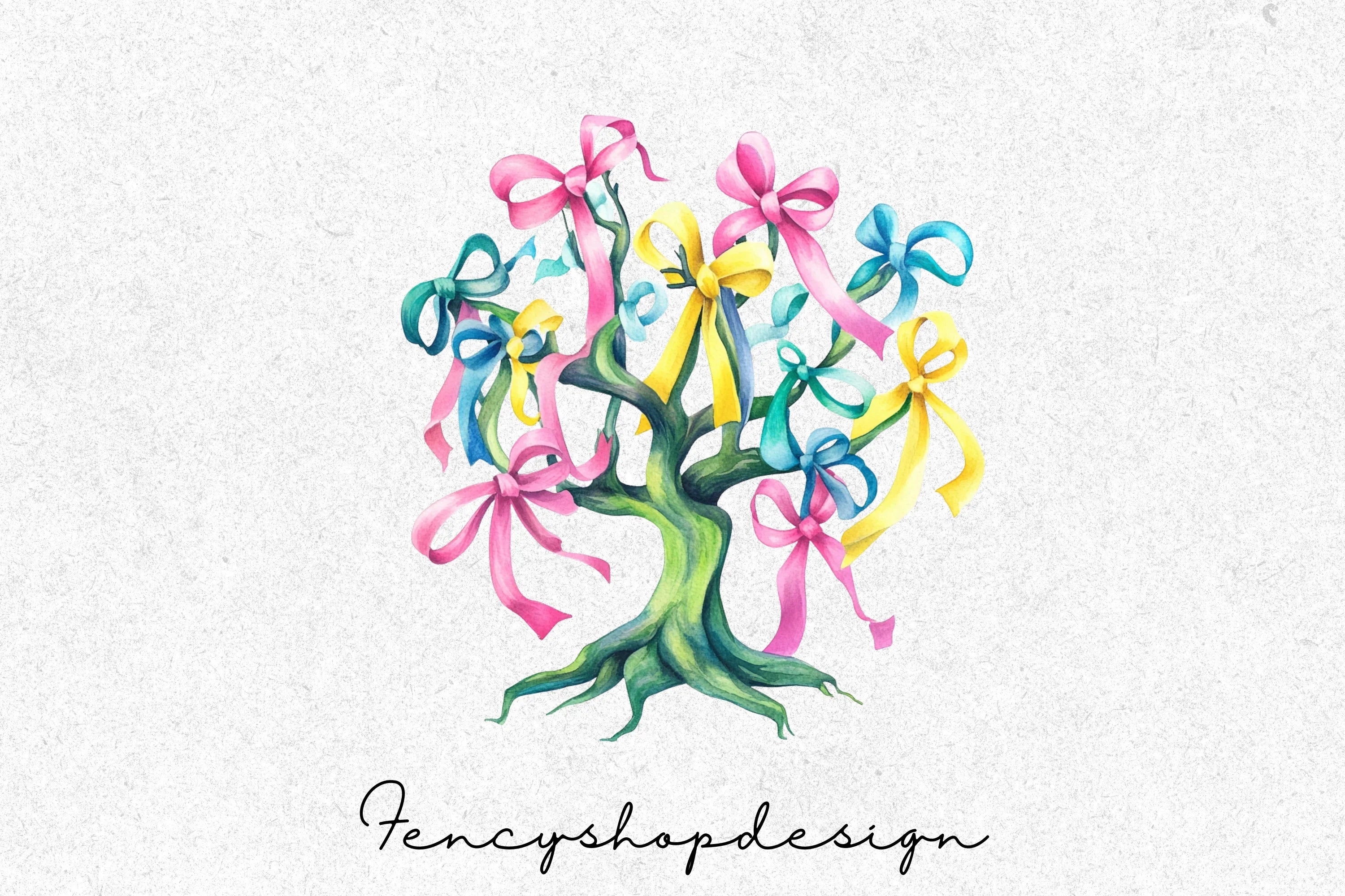 Whimsical Fantasy Tree Clipart Bundle