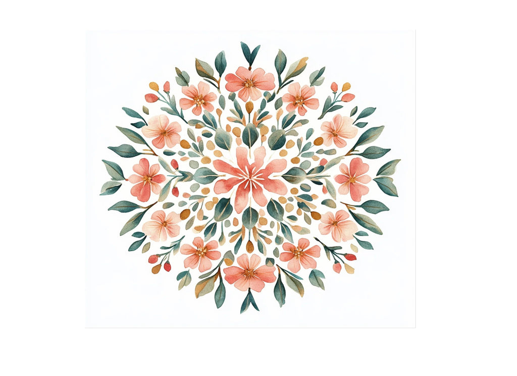 Elegant Floral Mandala Clipart Bundle