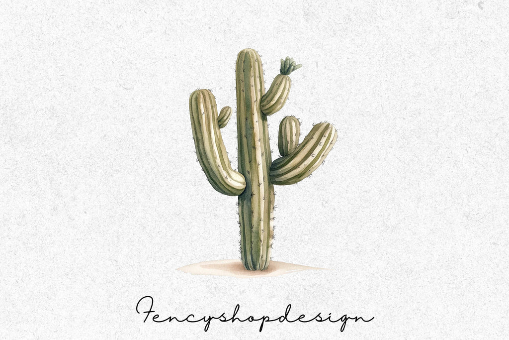 Desert Cactus Clipart Bundle