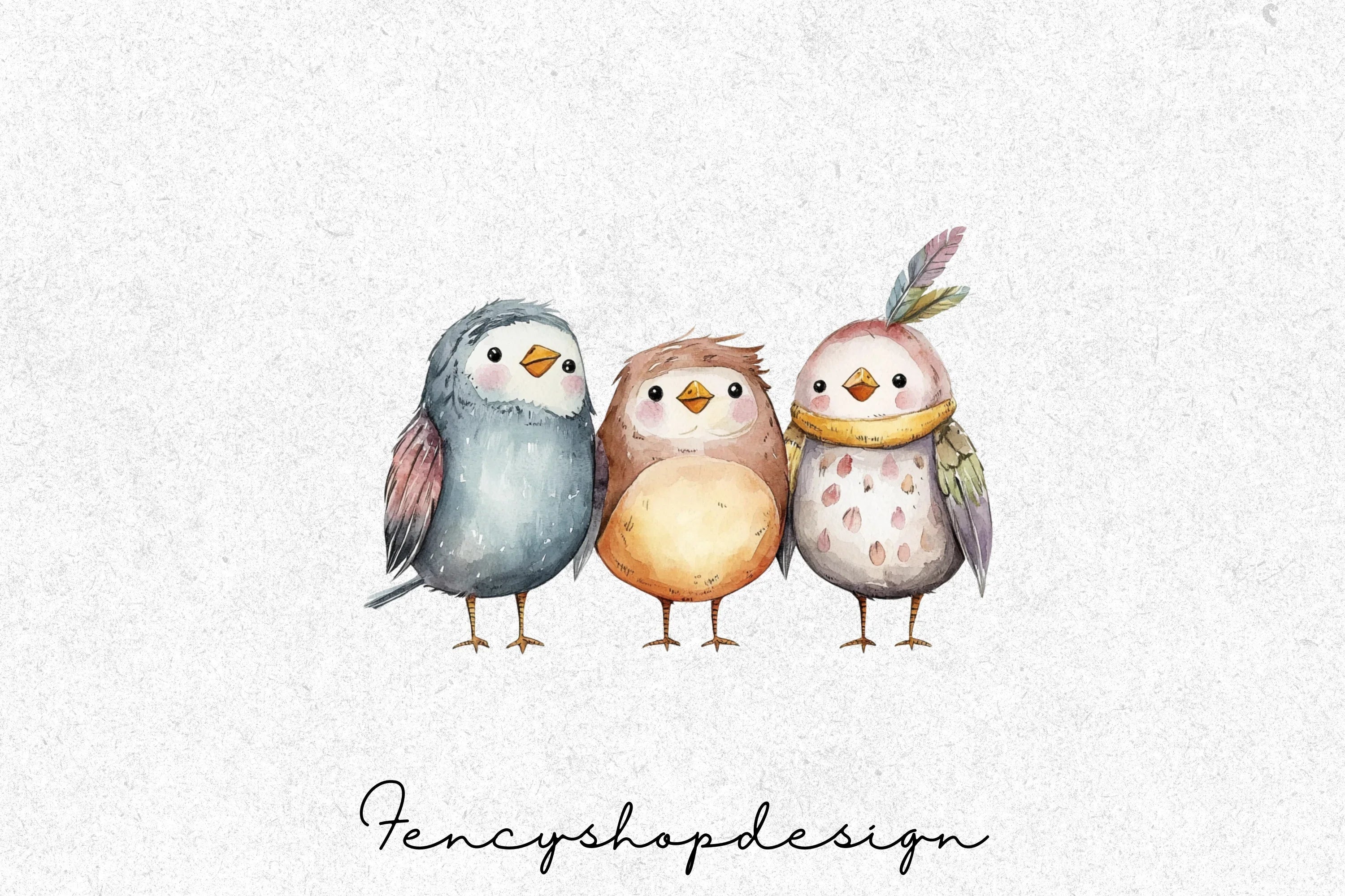 Cute Baby Bird Clipart Bundle