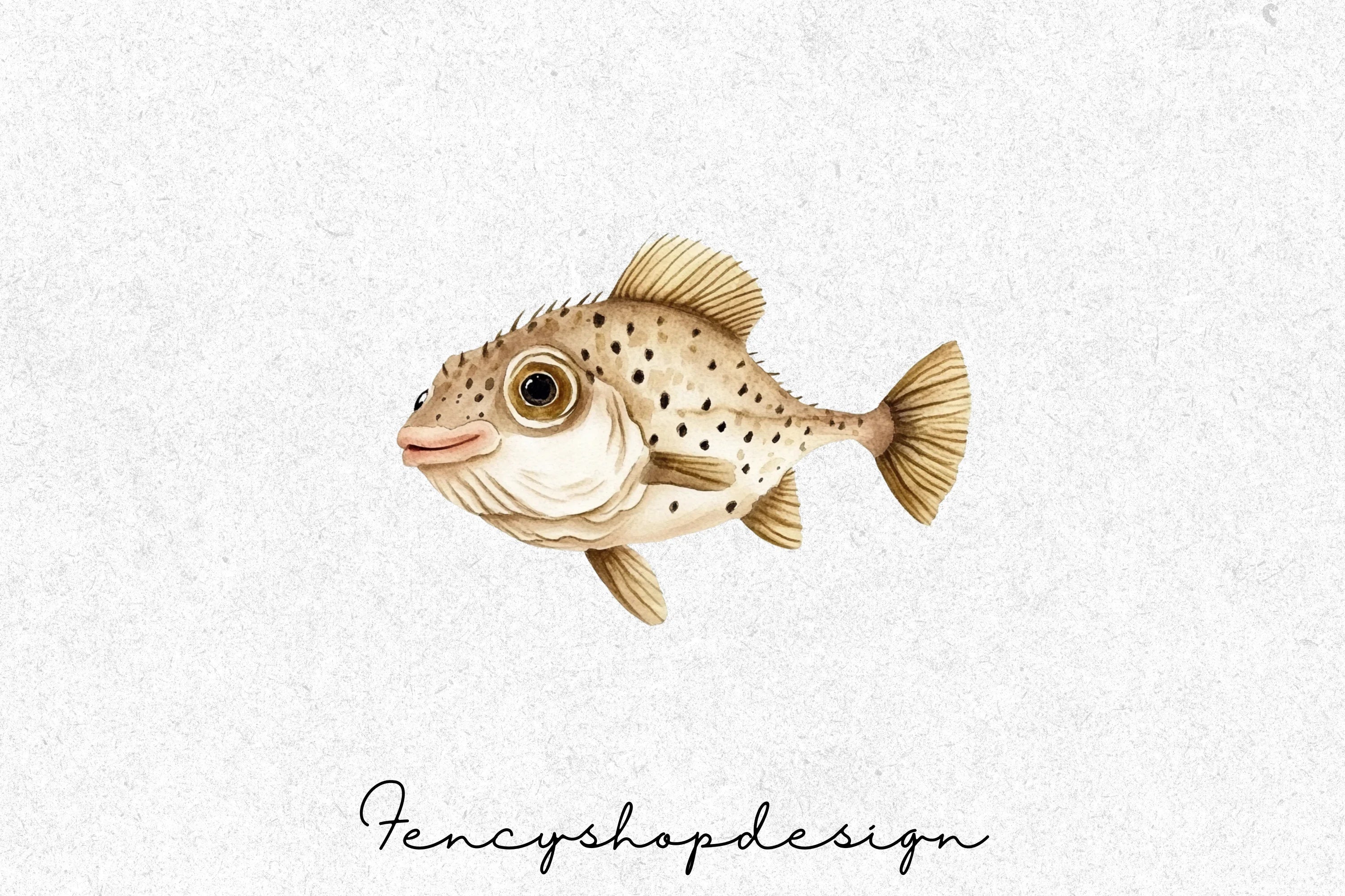 Cute Cartoon Fish Clipart Bundle