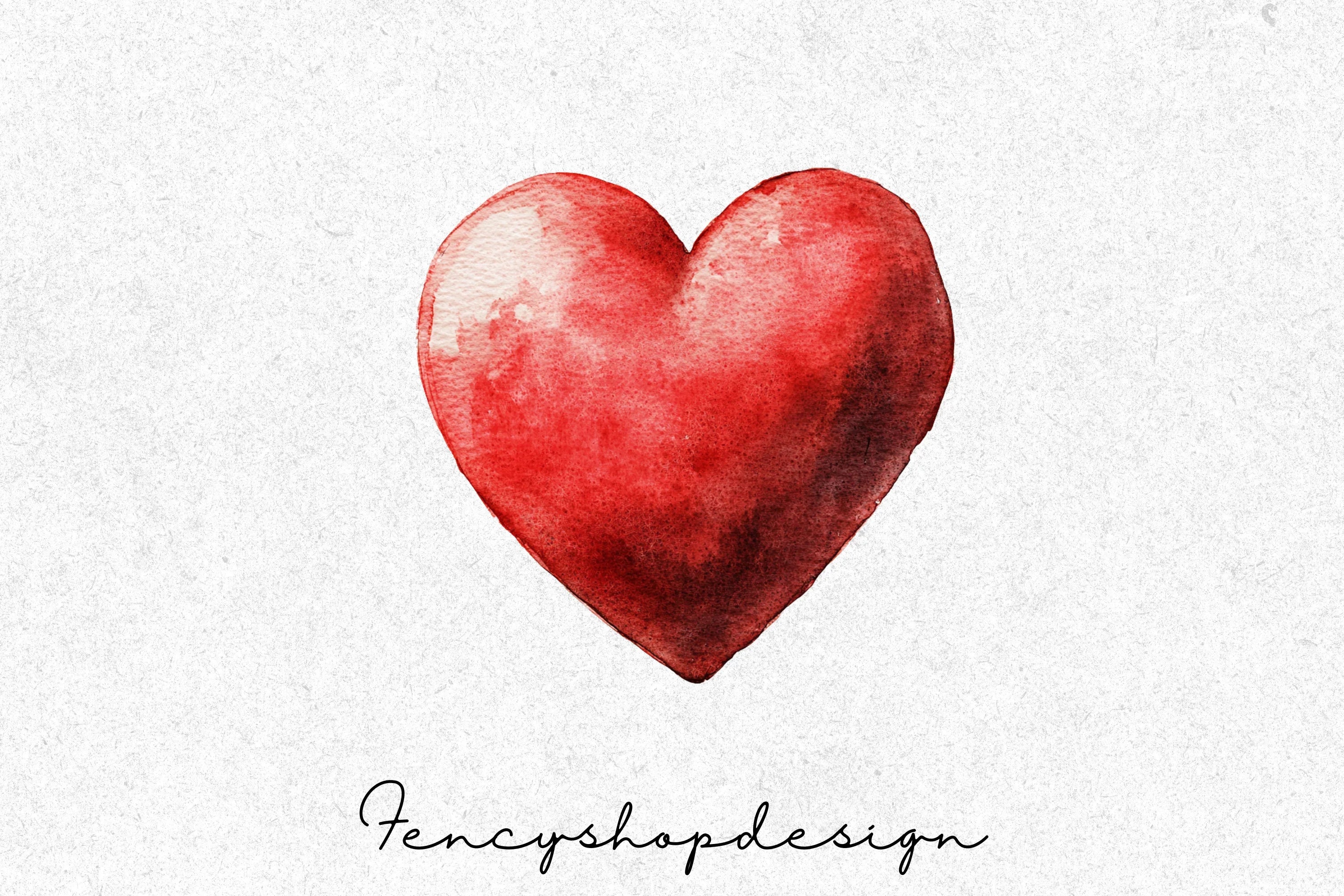 Lovely Red Hearts Clipart Bundle
