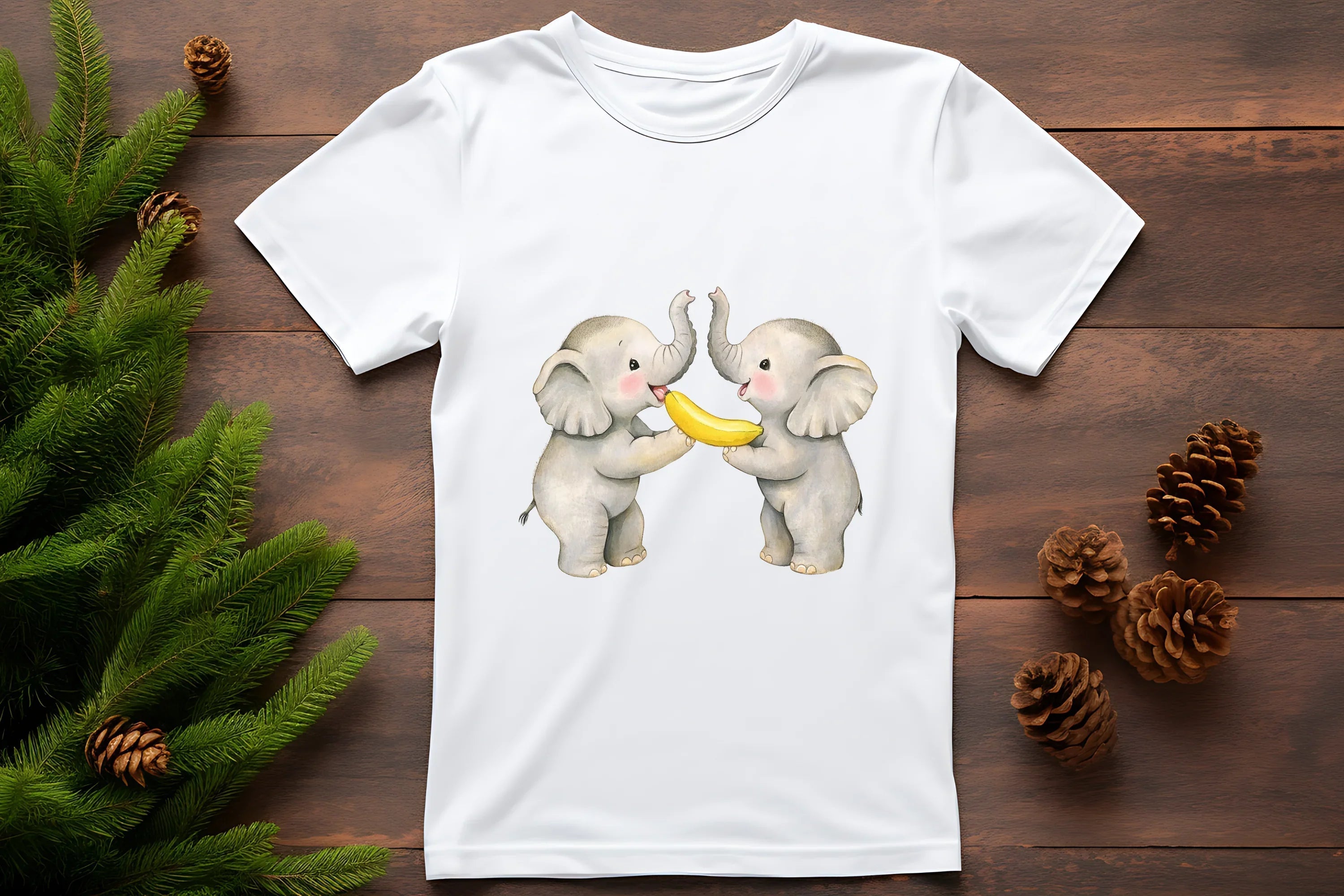 Cute Baby Elephant Clipart Bundle