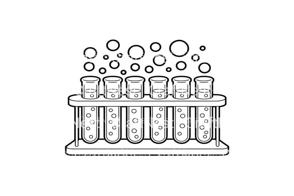 Christmas Test Tube Experiments Coloring Books