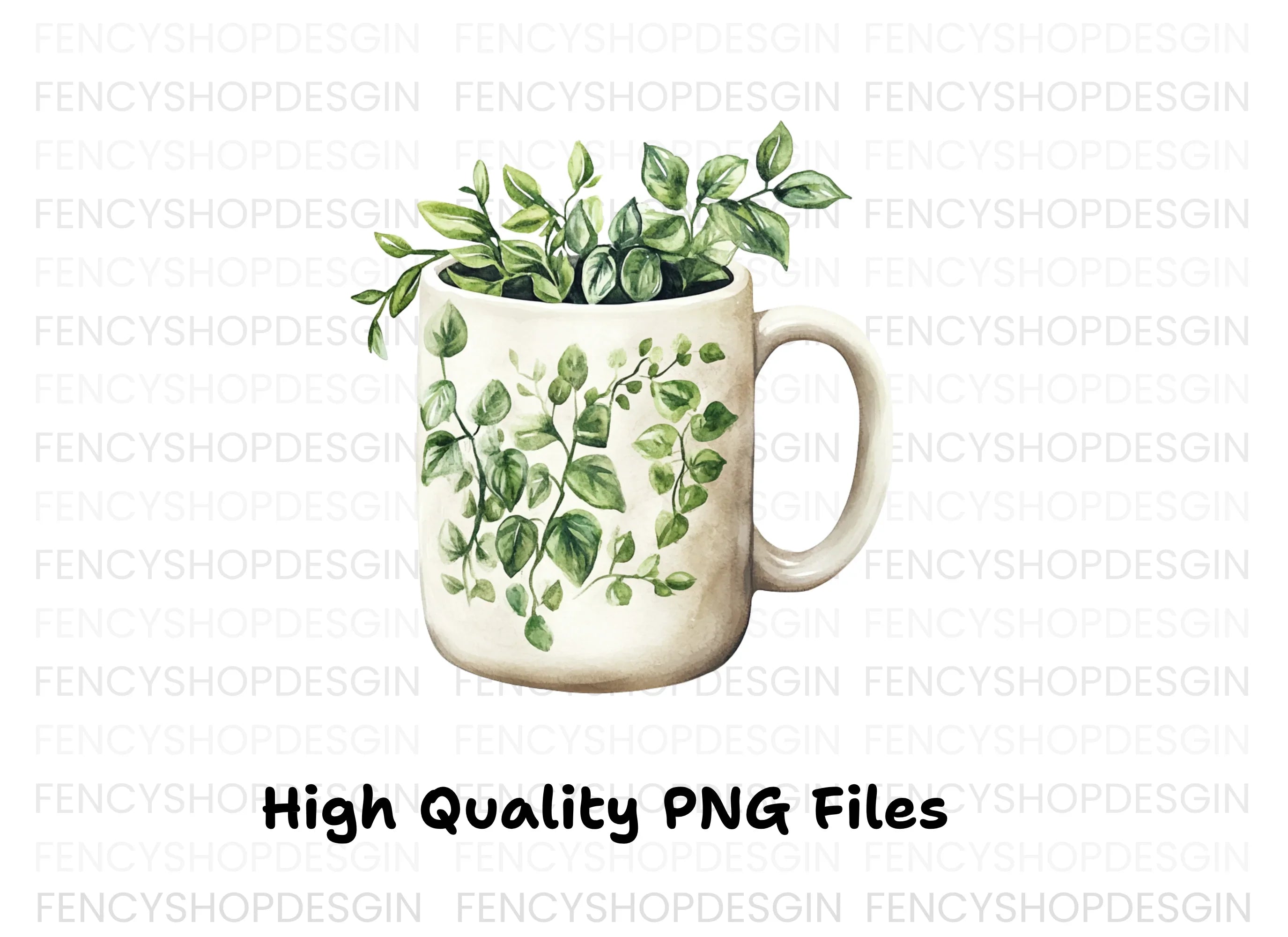 Green Vine Plant Clipart Bundle