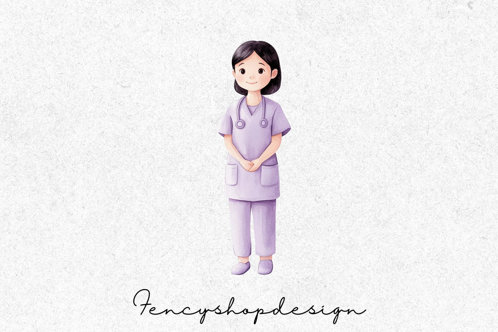 Healthcare Nurse Professional Clipart Bundle
