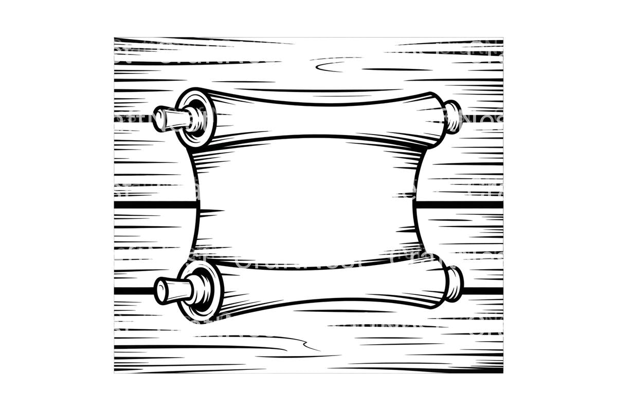Scrolls on Wood Coloring Books