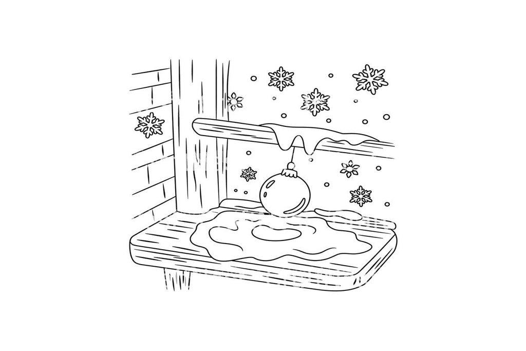 Winter Window Ornament Coloring Books
