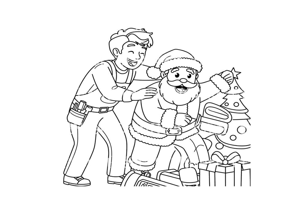 Santa's Workshop Magic Coloring Books