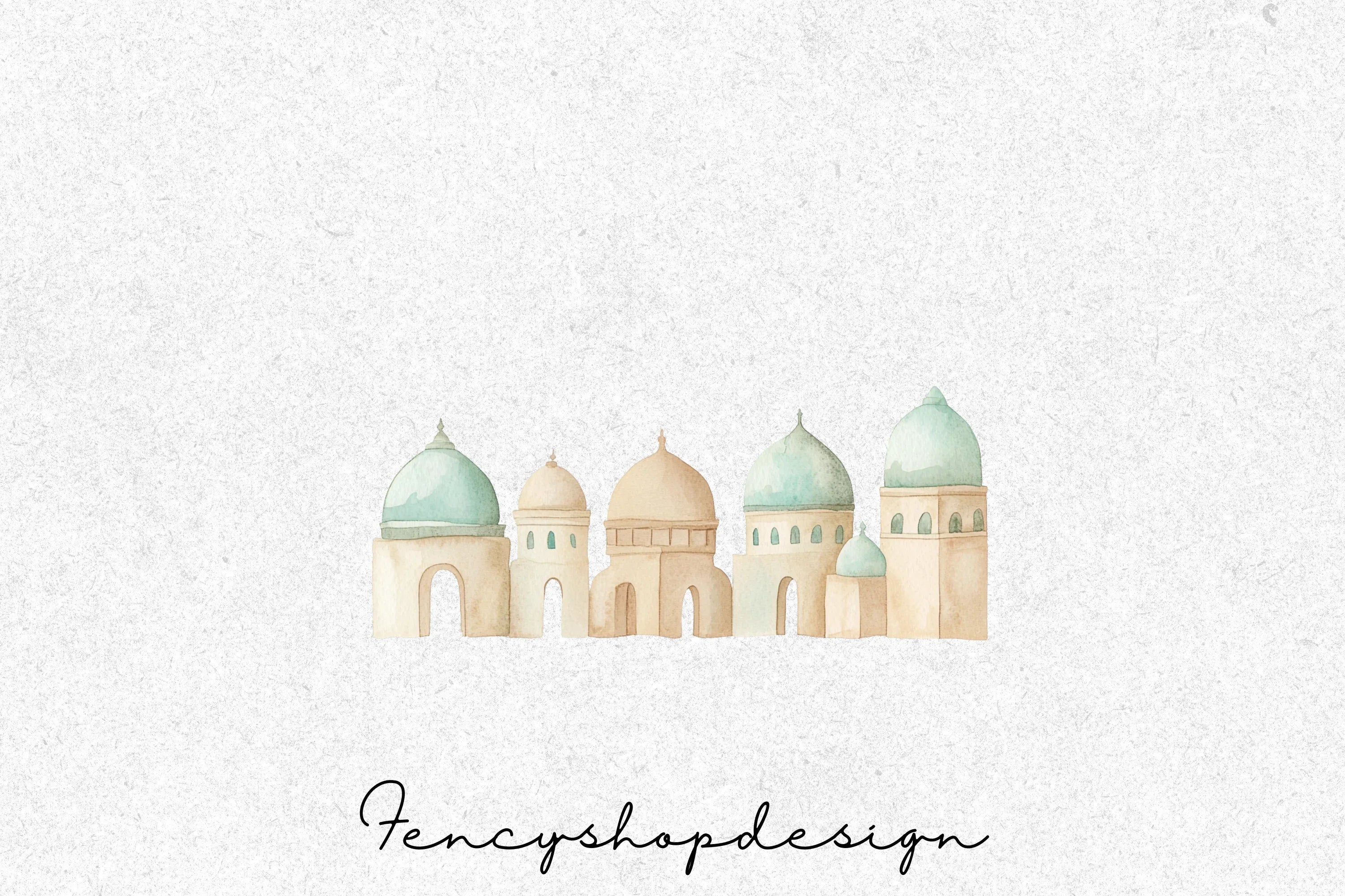 Islamic Architecture Clipart Bundle