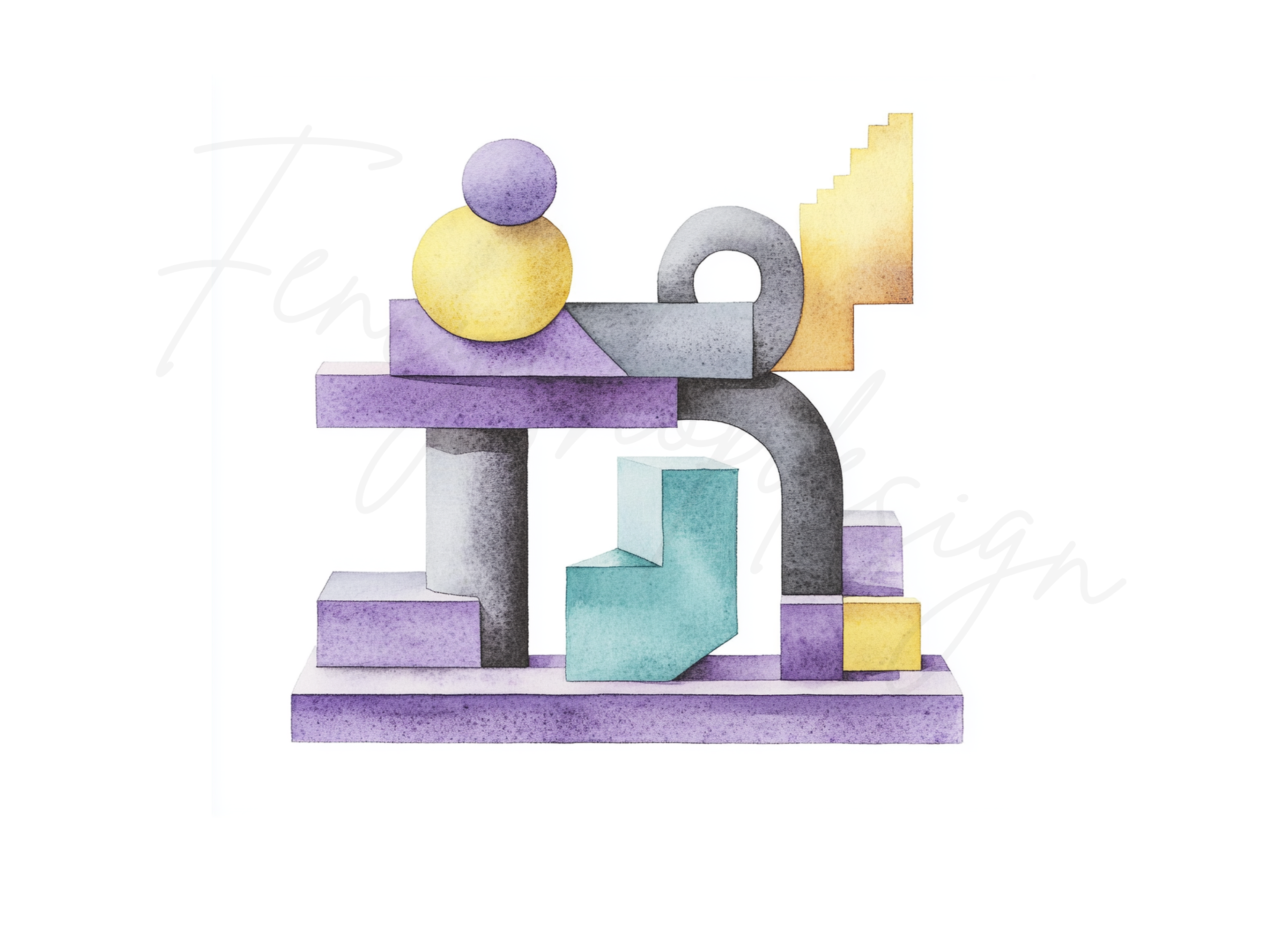 Abstract Geometric Clipart Bundle