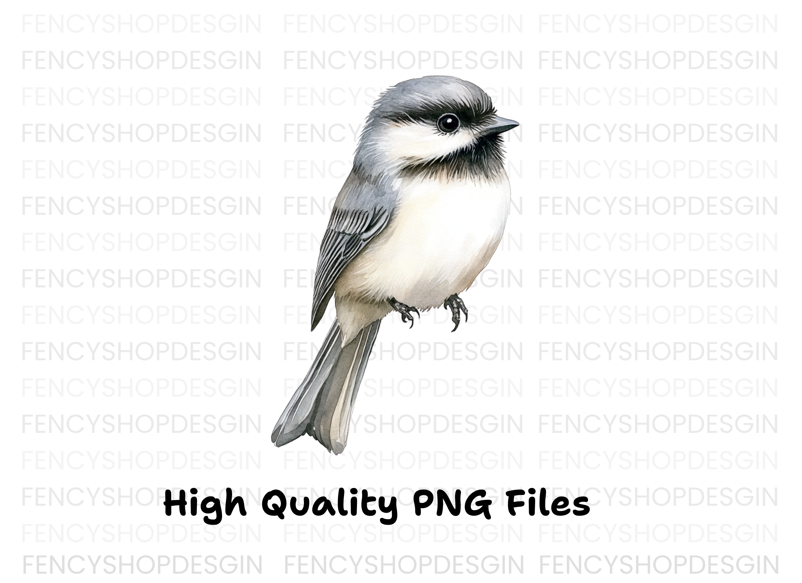 Charming Chickadee Bird Clipart Bundle