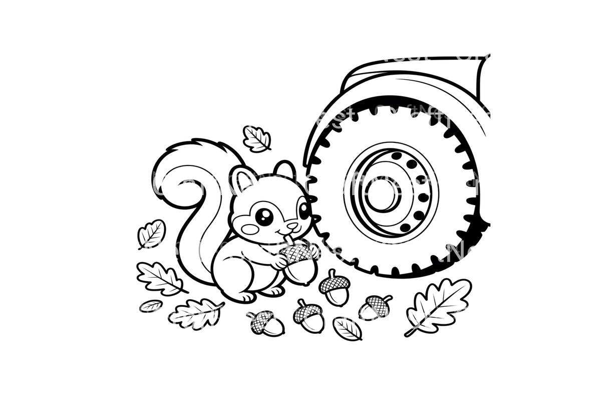 Farmer Loading Pumpkins Coloring Books