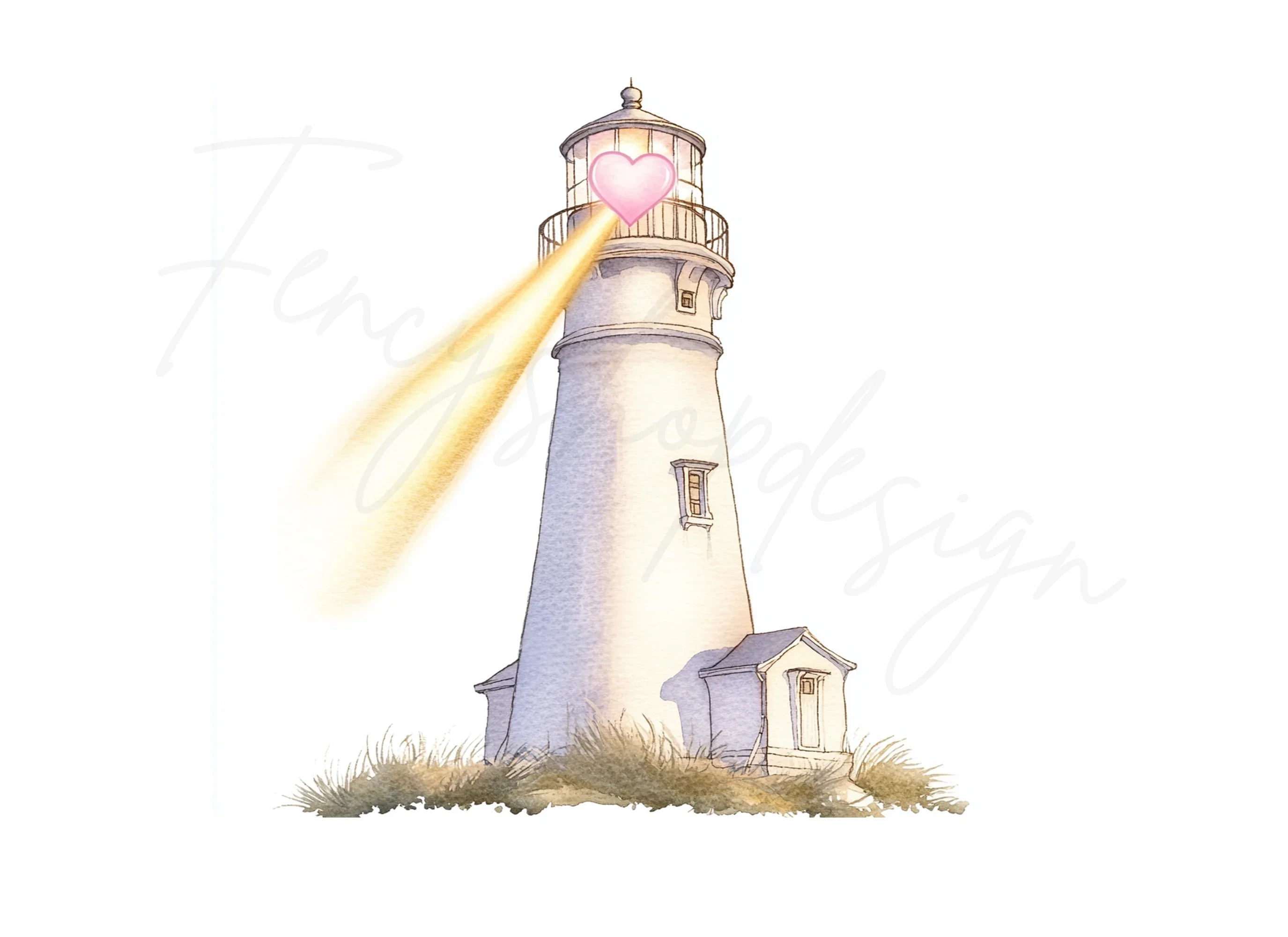 Lighthouse Heart Clipart Bundle