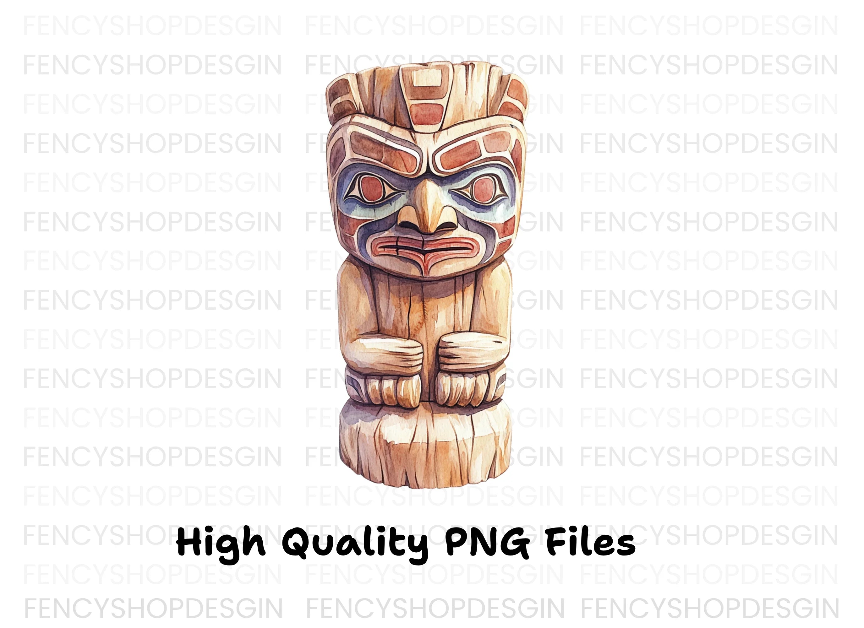 Native American Totem Pole Clipart Bundle