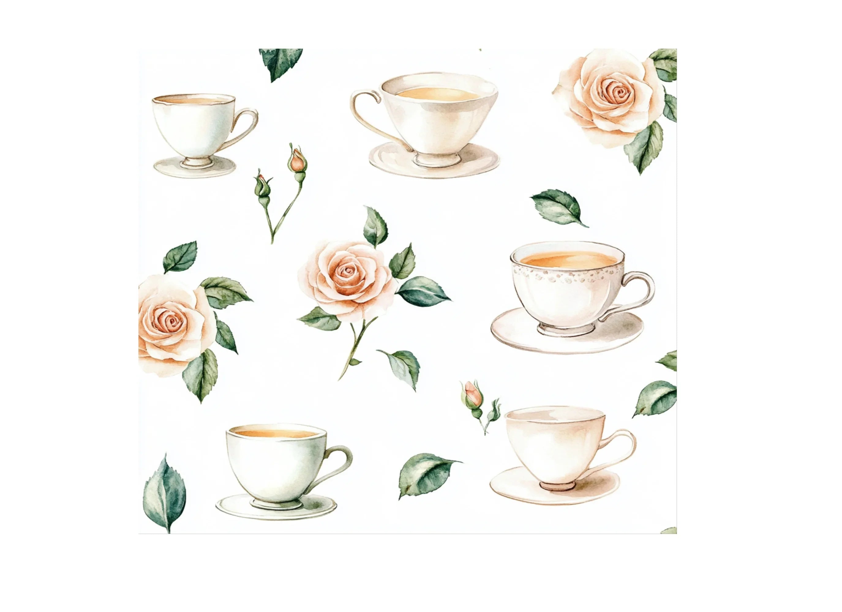 Elegant Tea Party Clipart Bundle