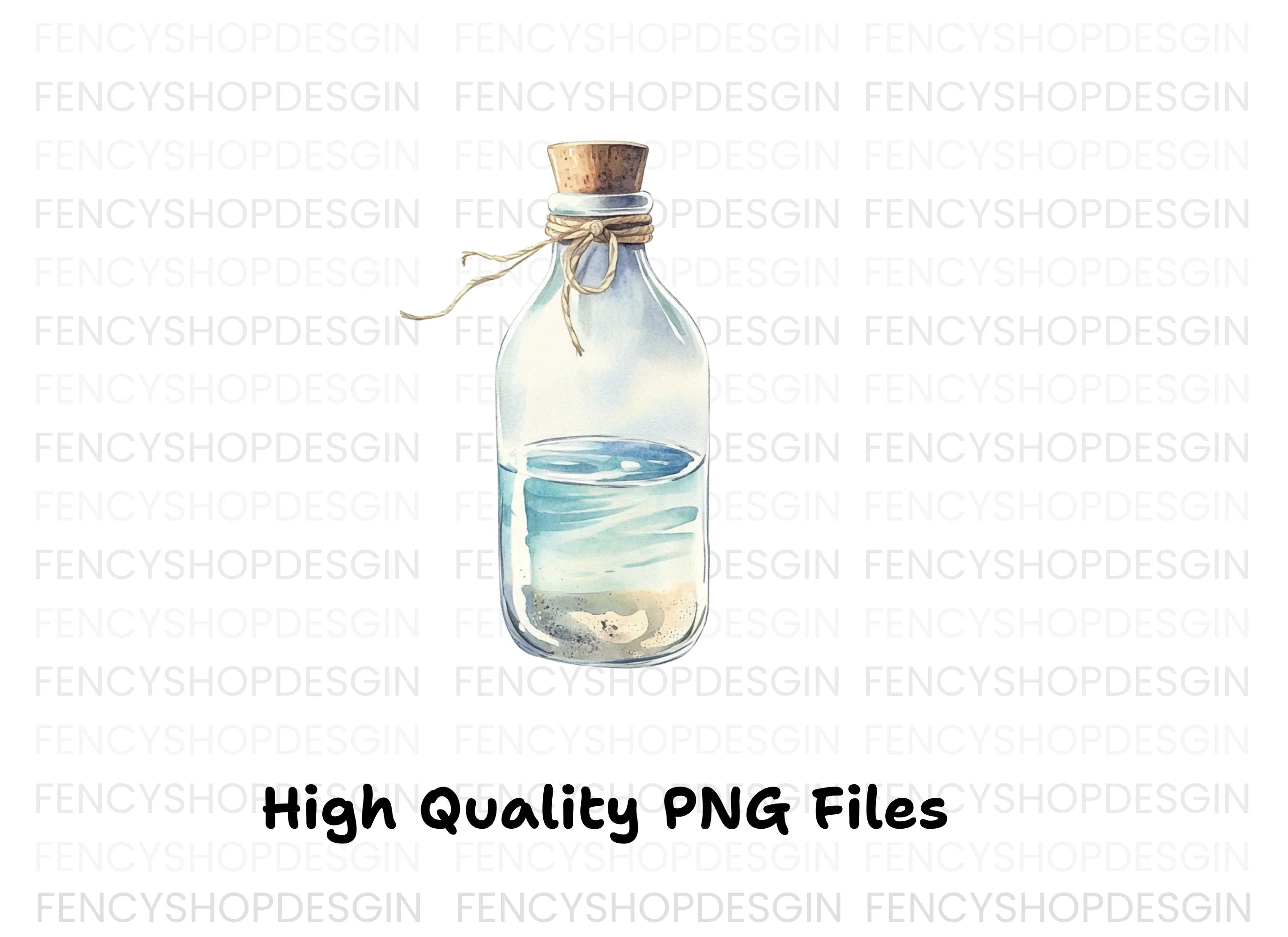 Ocean Bottle Clipart Bundle