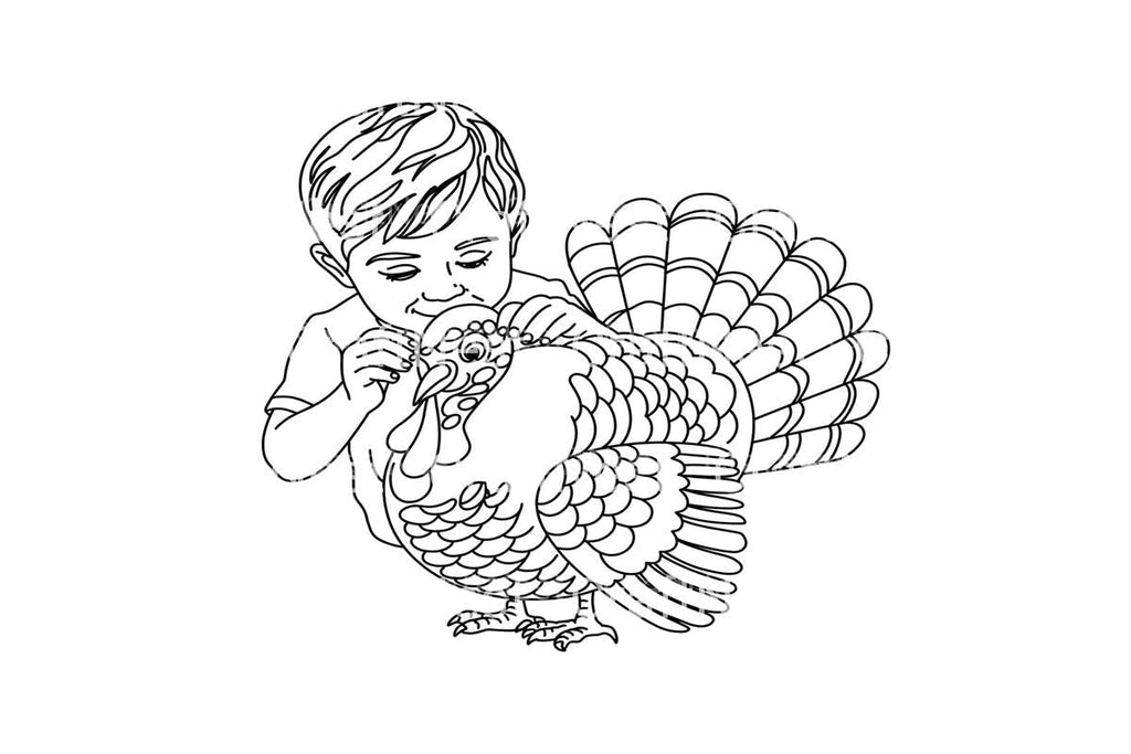 Thanksgiving Turkey PreparationFun Coloring Books