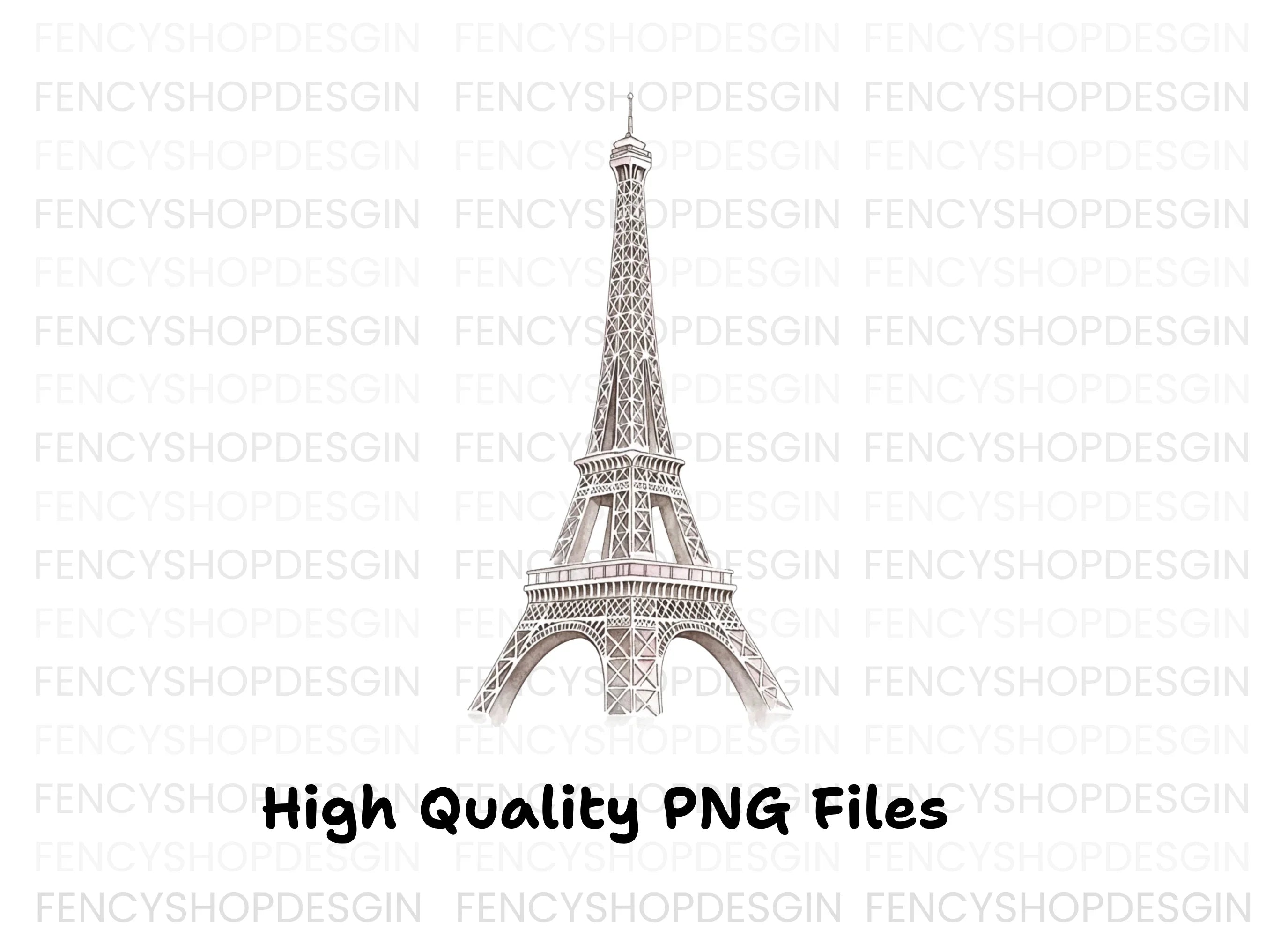 Eiffel Tower Clipart Bundle