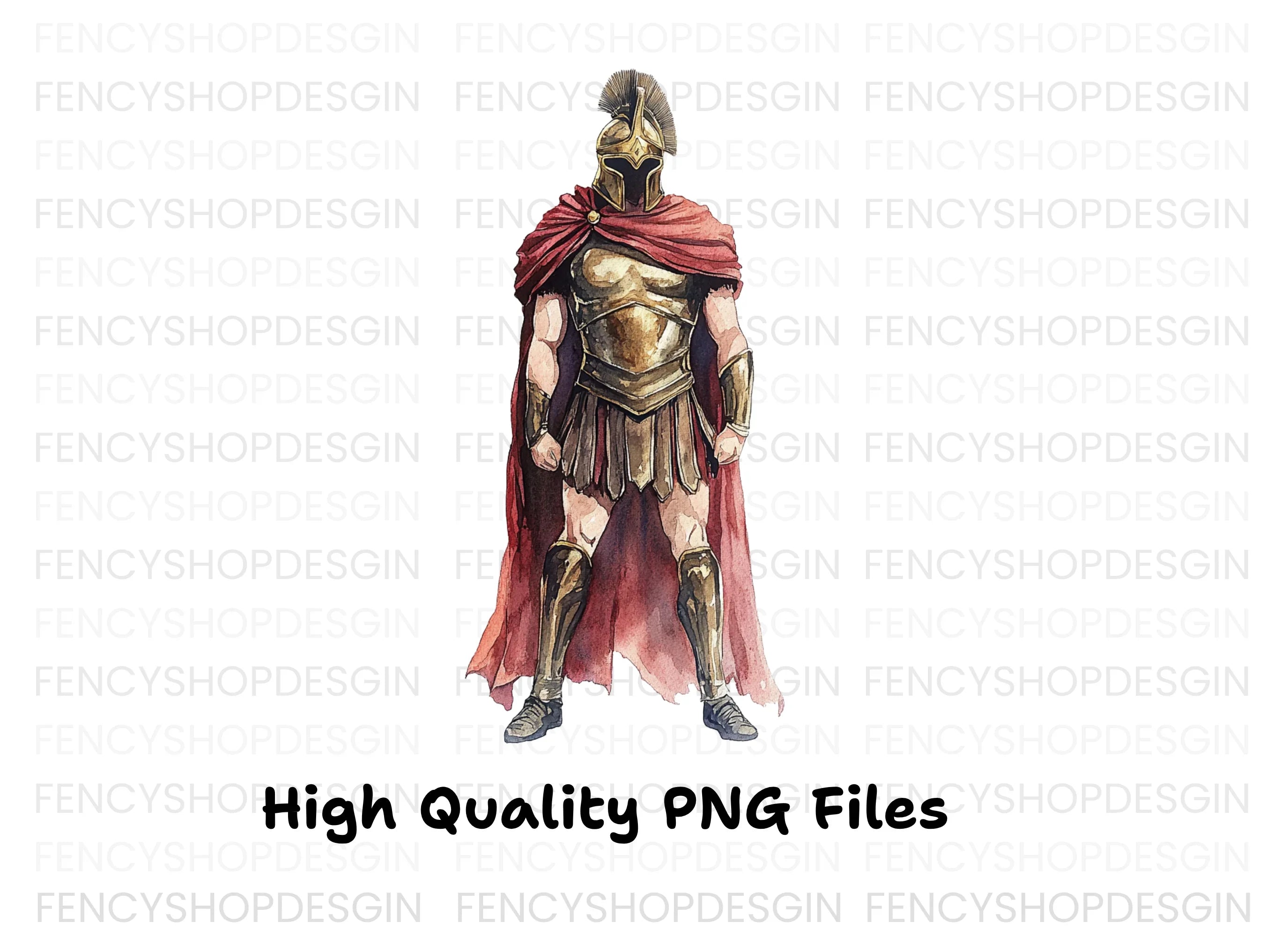 Spartan Warrior Clipart Bundle