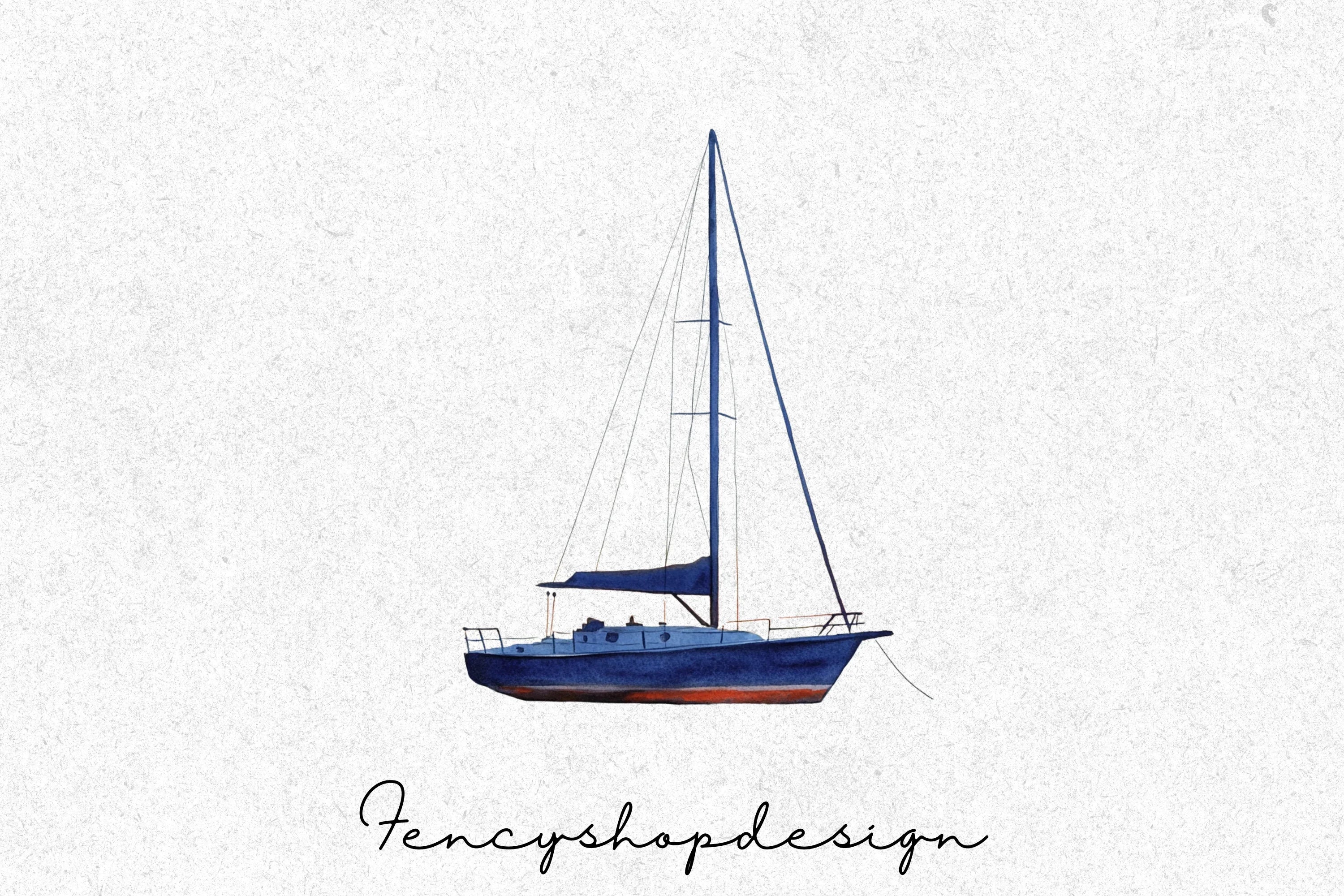 Sailboat Ocean Clipart Bundle