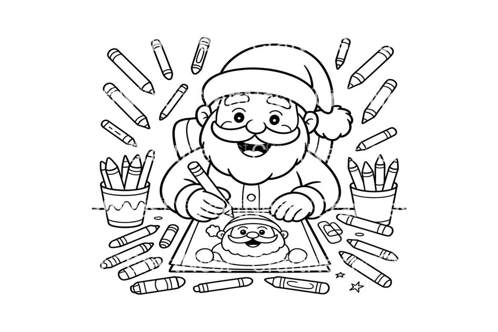 Santa Clausfor Kids Coloring Books