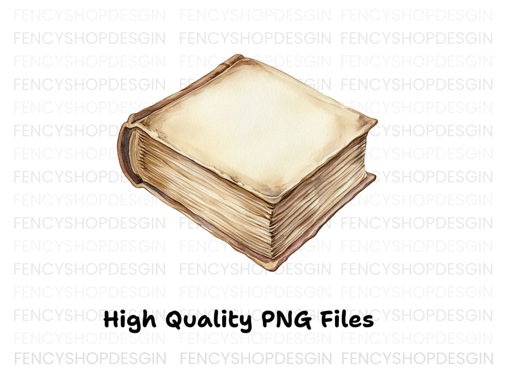 Vintage Old Books Clipart Bundle