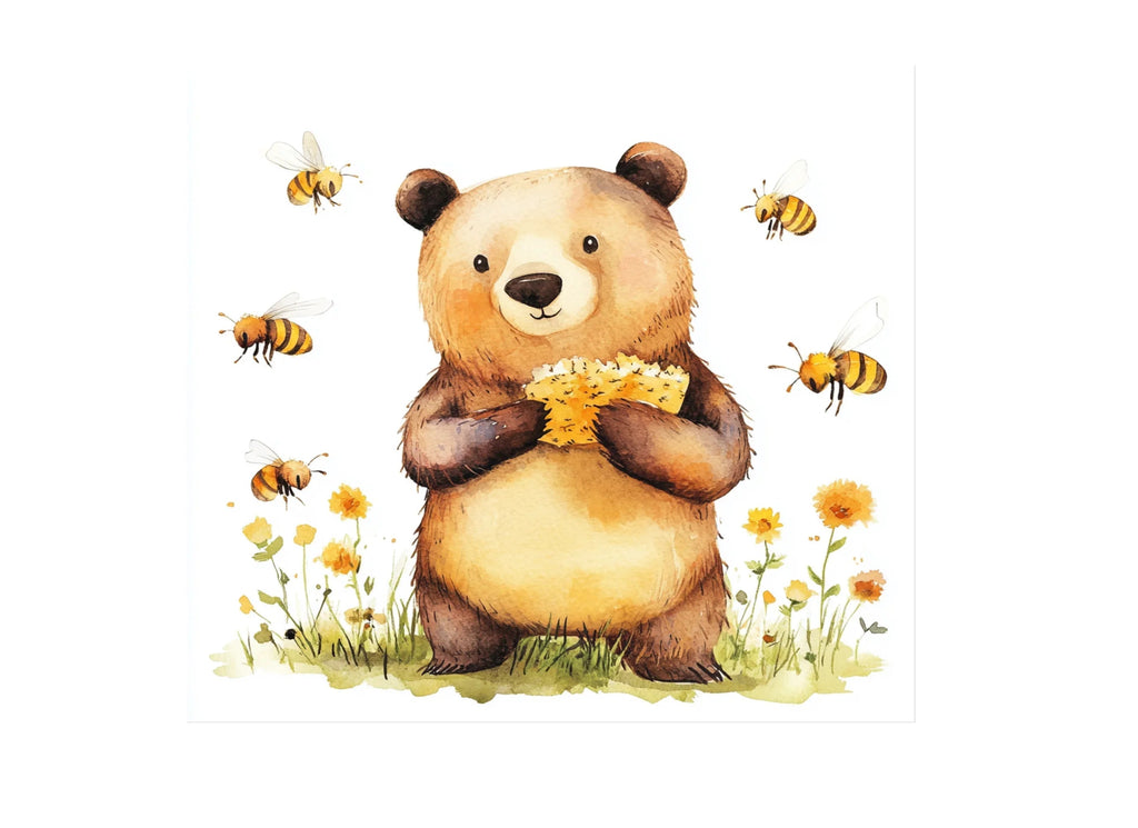 Cute Bear Bee Clipart Bundle
