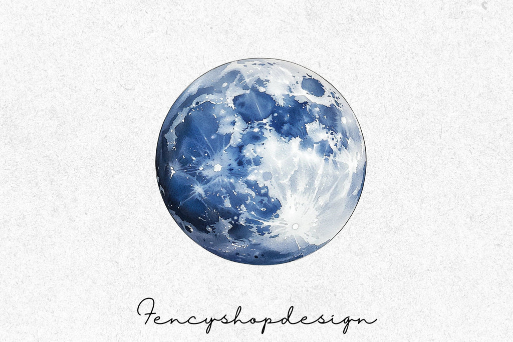 Celestial Moon Clipart Bundle