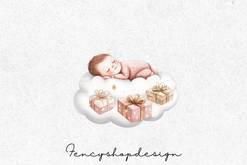 Dreamy Cloud Babies Clipart Bundle