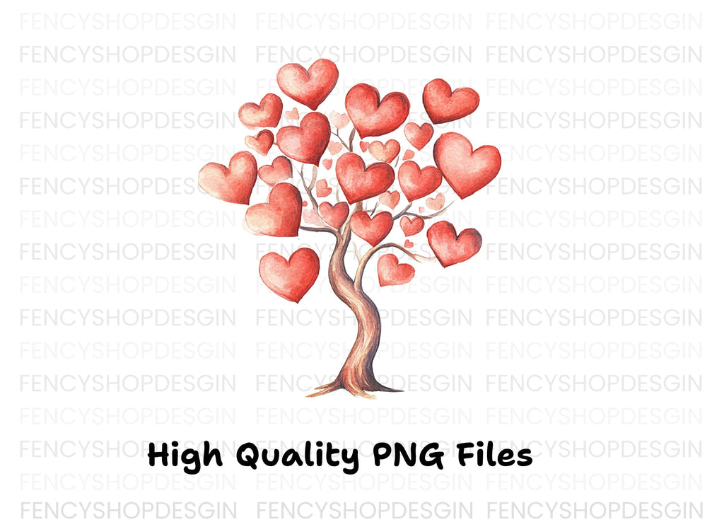 Heart Tree Clipart Bundle