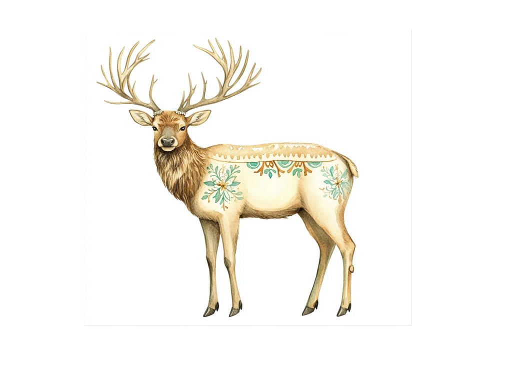 Boho Deer Clipart Bundle