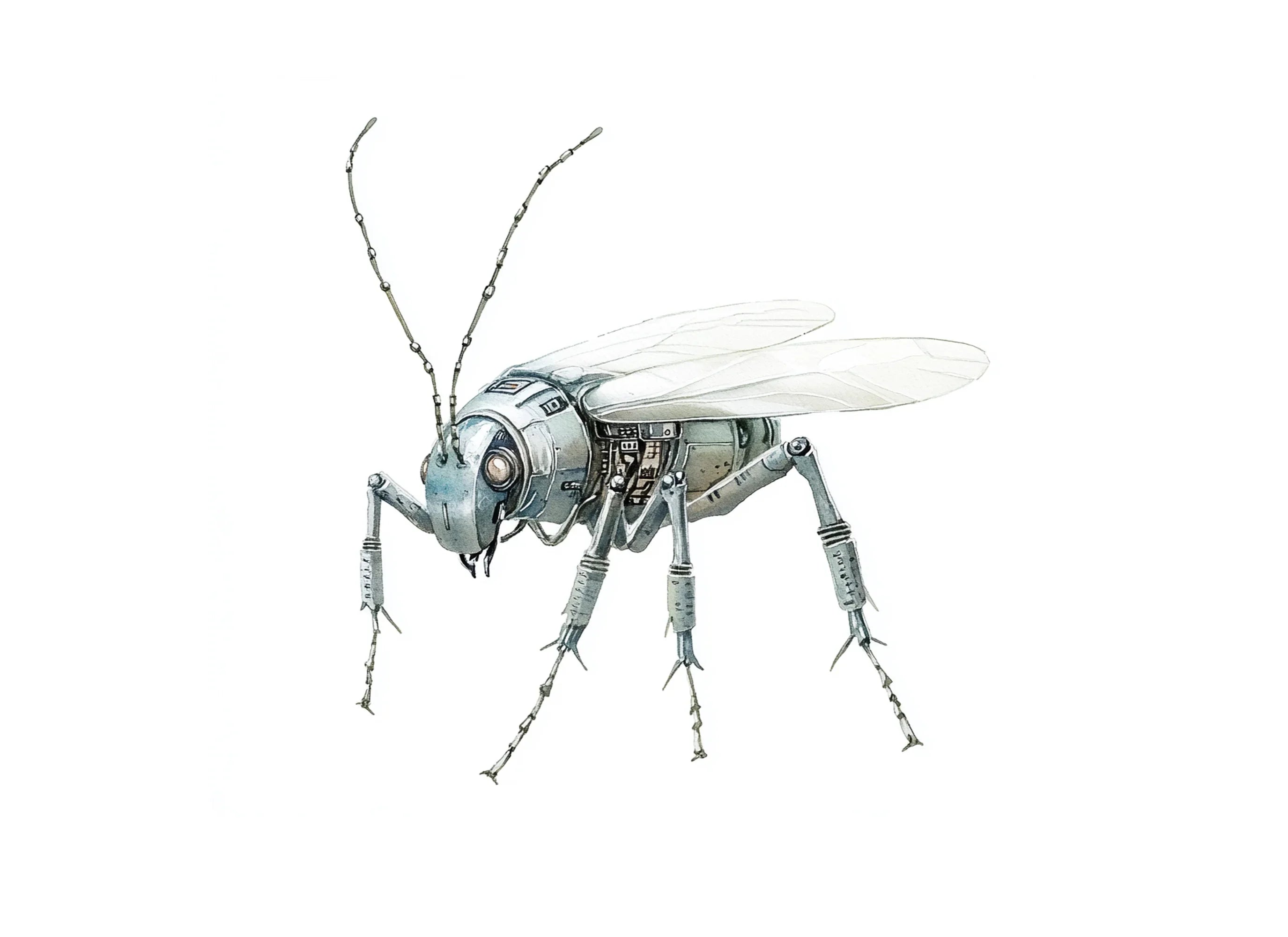 Futuristic Robot Insect Clipart Bundle