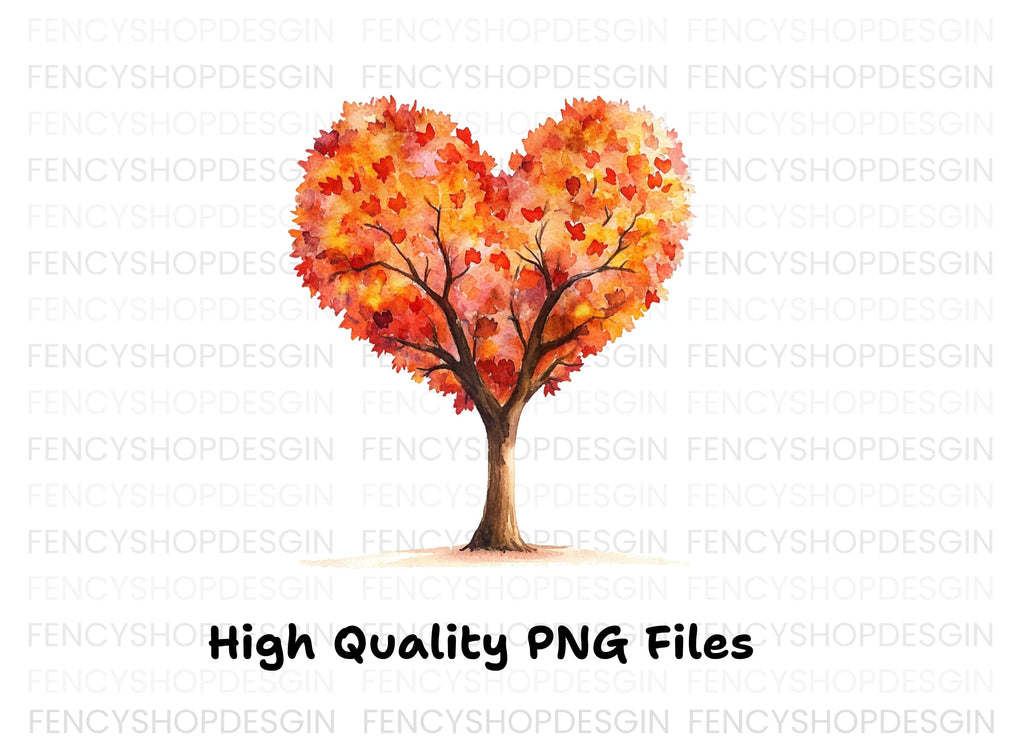 Heart Tree Clipart Bundle