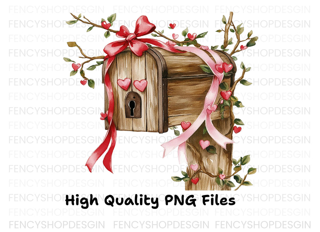 Valentine's Day Mailbox Clipart Bundle