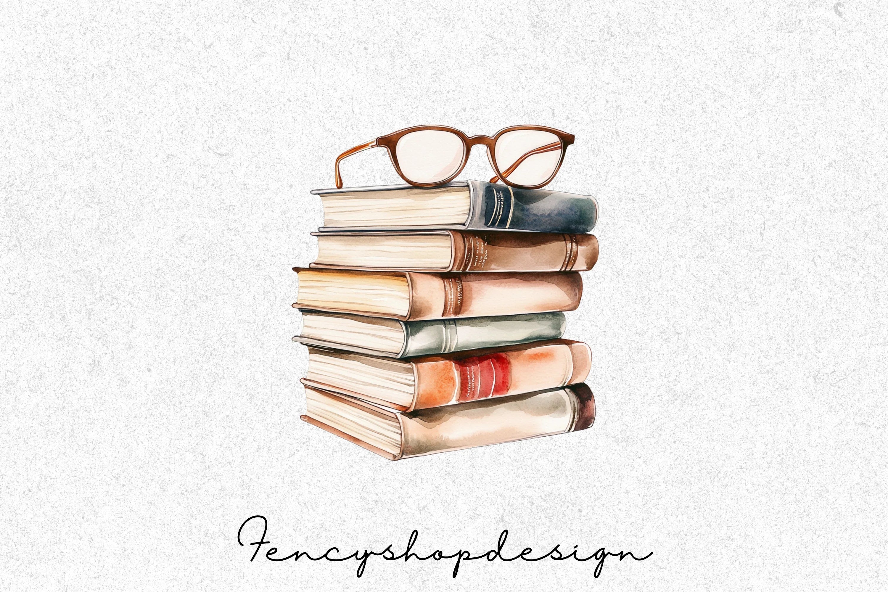 Books Reading Girl Clipart Bundle