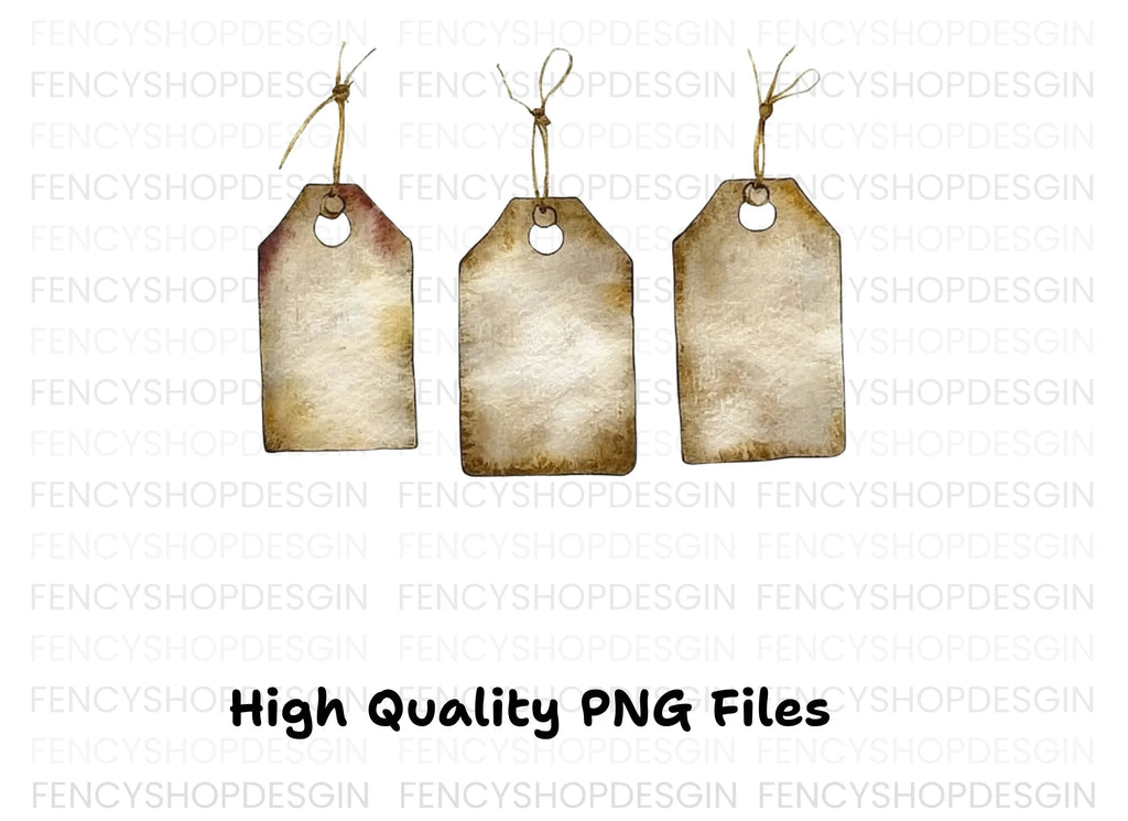 Vintage Tags Clipart Bundle