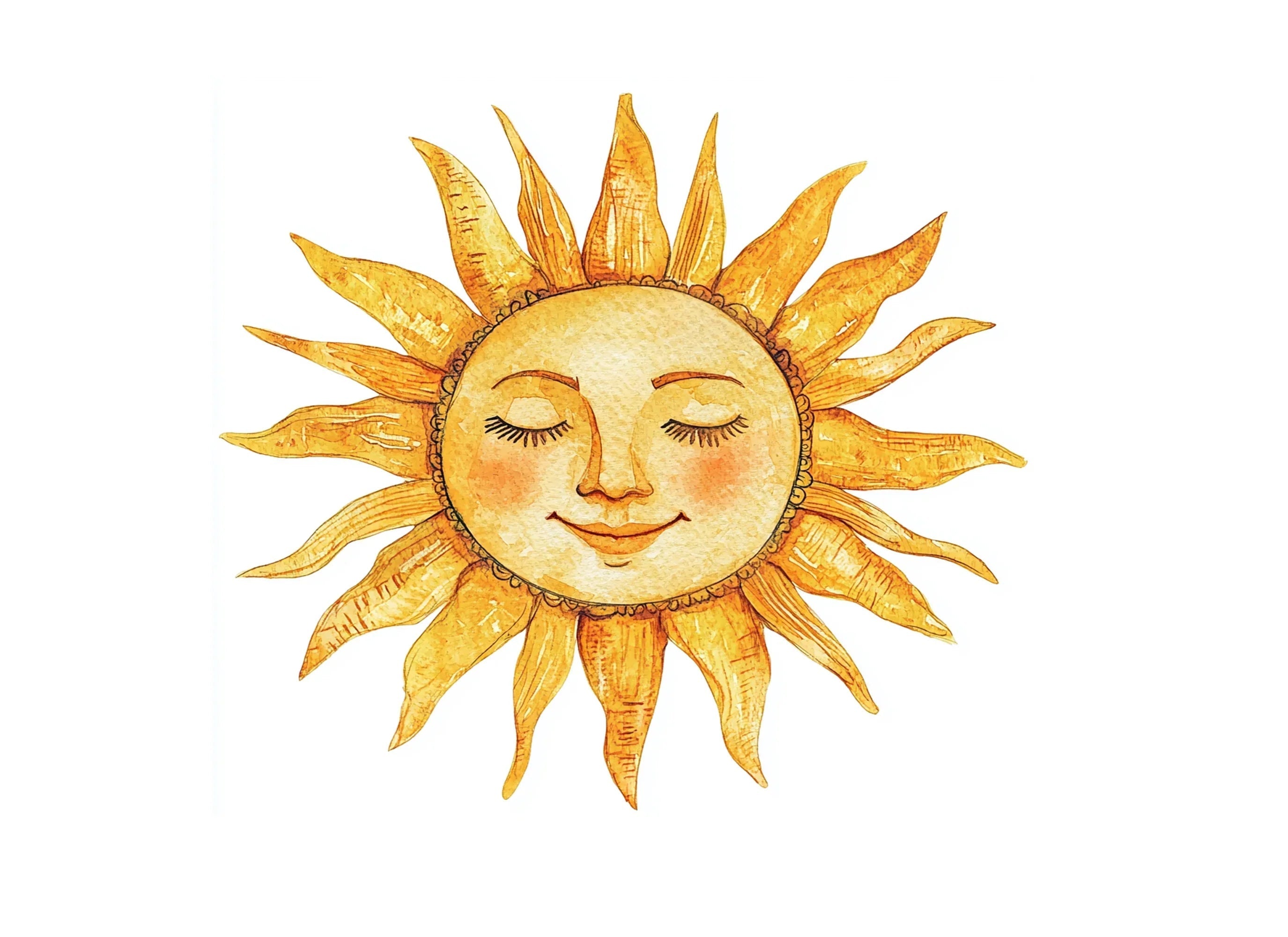 Sun Faces Clipart Bundle