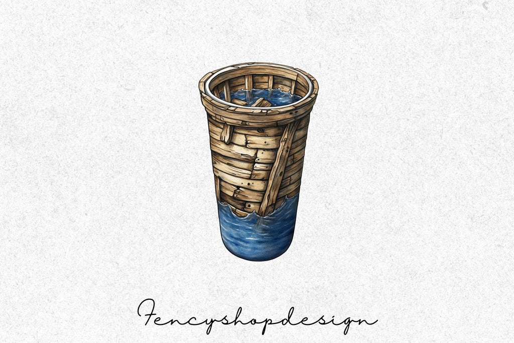 Rustic Nature Tumbler Designs Clipart Bundle