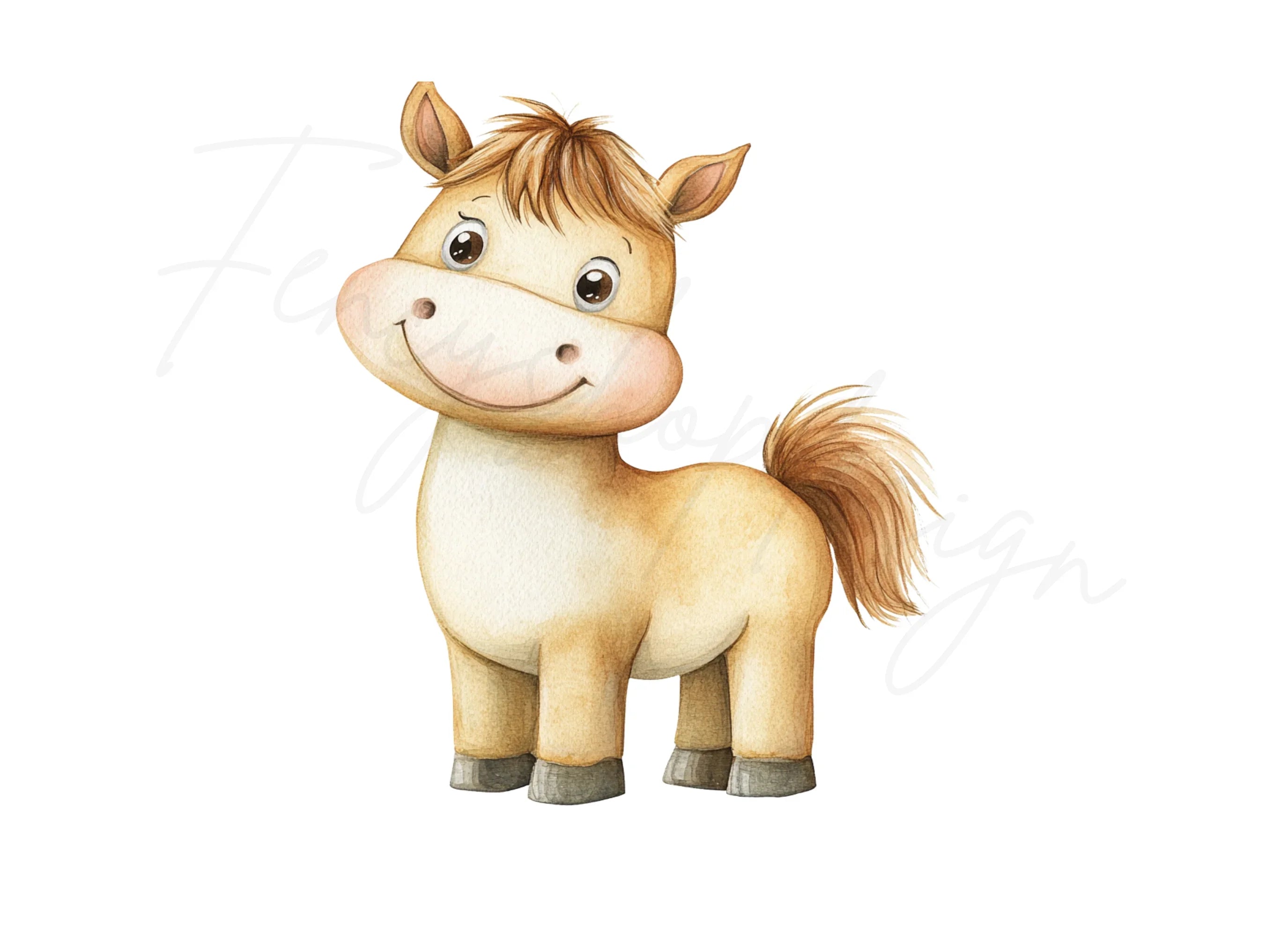 Charming Baby Horse Clipart Bundle