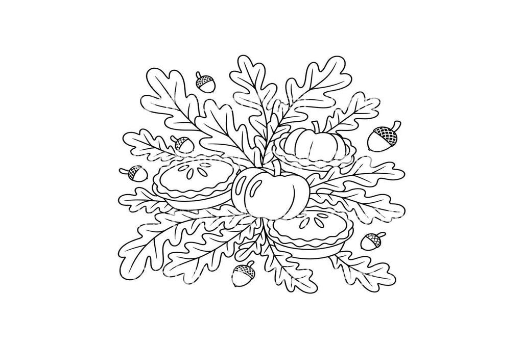 Autumn Harvest Thanksgiving Coloring Books